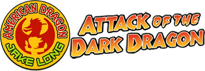 American Dragon Jake Long Attack of the Dark Dragon title screen for Nintendo DS
